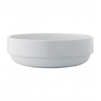Europa White - Small Round Salad Bowl 16