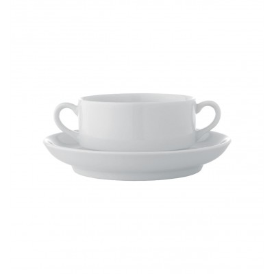 Estoril White - Consomme Cup & Saucer 26cl