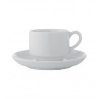 Estoril White - Coffee Cup & Saucer 10cl