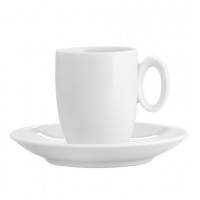 Broadway White - Coffee Cup & Saucer 8cl