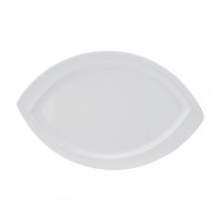 Organic White - Leaf Platter 36