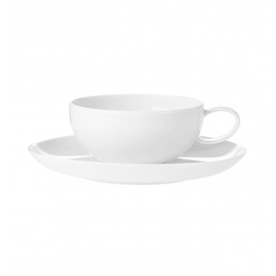 Domo White - Tea Cup & Saucer