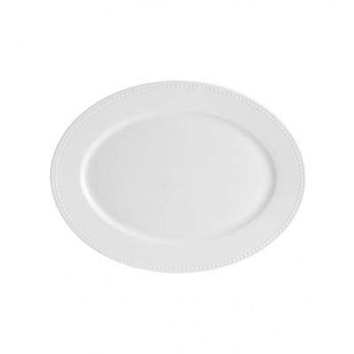PERLA  WHITE - Large Oval Platter 37