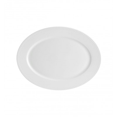 PERLA  WHITE - Small Oval Platter 33