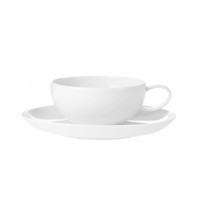 Domo White - Breakfast Cup & Saucer 40cl