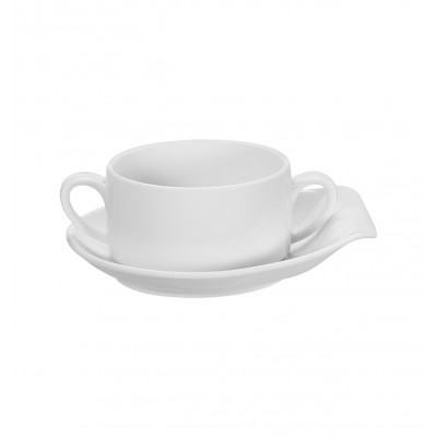 Multiforma White - Consomme Cup & Saucer 30cl