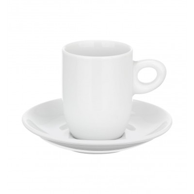 Optima White - Coffee Cup & Saucer Round 9cl