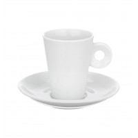 Optima White - Coffee Cup &  Saucer Round 8cl