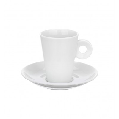 Optima White - Coffee Cup &  Saucer Round 8cl