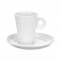 Optima White - Coffee Cup & Saucer Oval 8cl