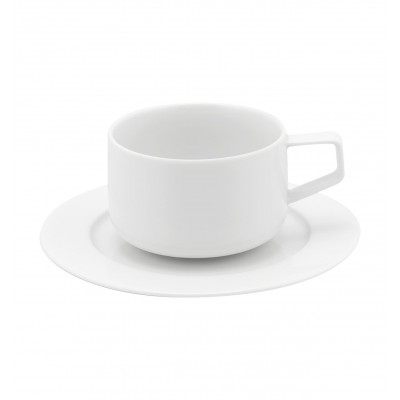 Silkroad White - Tea Cup & Saucer