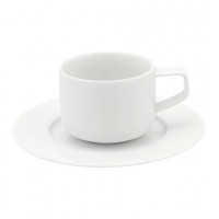 Silkroad White - Coffee Cup & Saucer 9cl