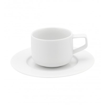 Silkroad White - Coffee Cup & Saucer 9cl
