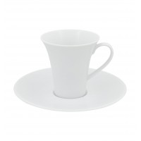 Modo White - Coffee Cup & Saucer