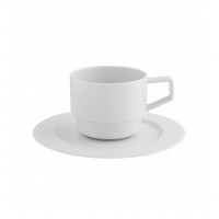 Silkroad White - Tea Cup w/ Saucer Konic St. 22cl