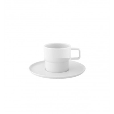 South White - Expresso Cup & Saucer 7cl