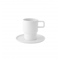 South White - Coffee Cup & Saucer 13cl