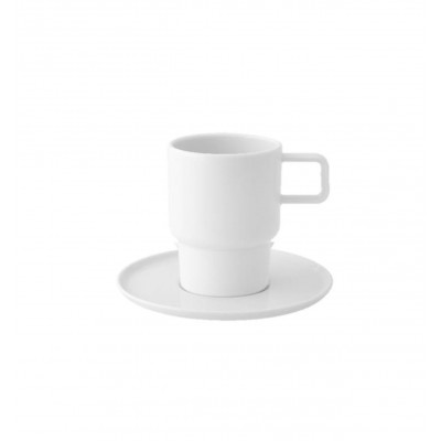 South White - Coffee Cup & Saucer 13cl