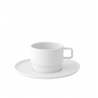 South White - Tea Cup & Saucer 20cl