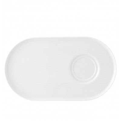 South White - Oval Tray 25