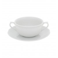 Bragança White - Consomme Cup & Saucer 32cl
