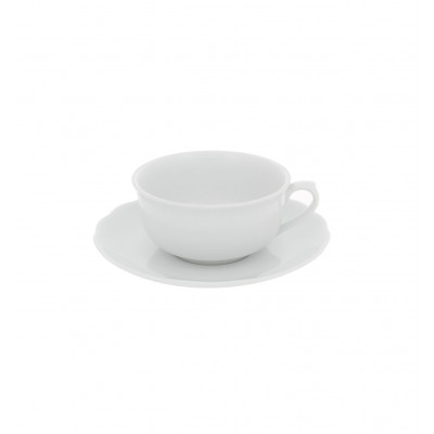 Bragança White - Tea Cup & Saucer 2010/18