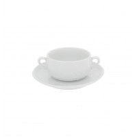 Escorial White - Consomme Cup & Saucer 26cl