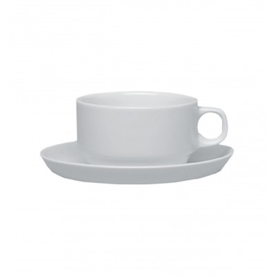 Europa White - Breakfast Cup & Saucer 30cl
