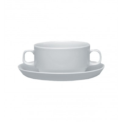 Europa White - Consomme Cup & Saucer 30cl