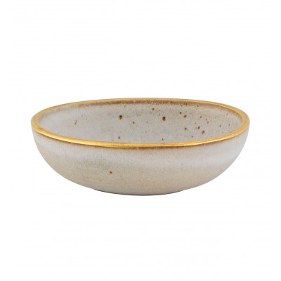 Gold Stone - Individual Bowl 10 White
