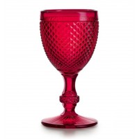 Bicos Vermelho - Set with 4 Red Wine Goblets Red