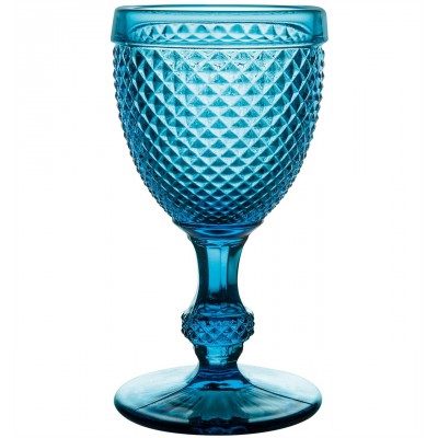 Bicos Azul - Set with 4 Red Wine Goblets Blue